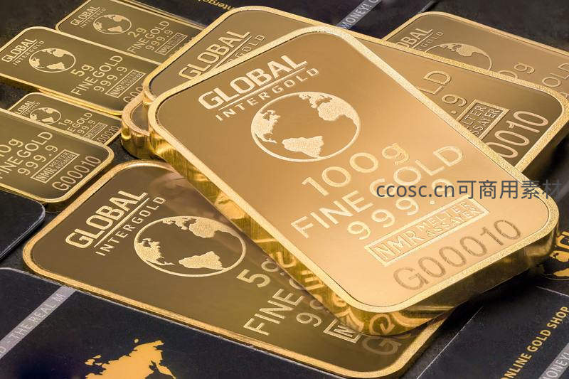 特写镜头下的百克高纯度黄金金条