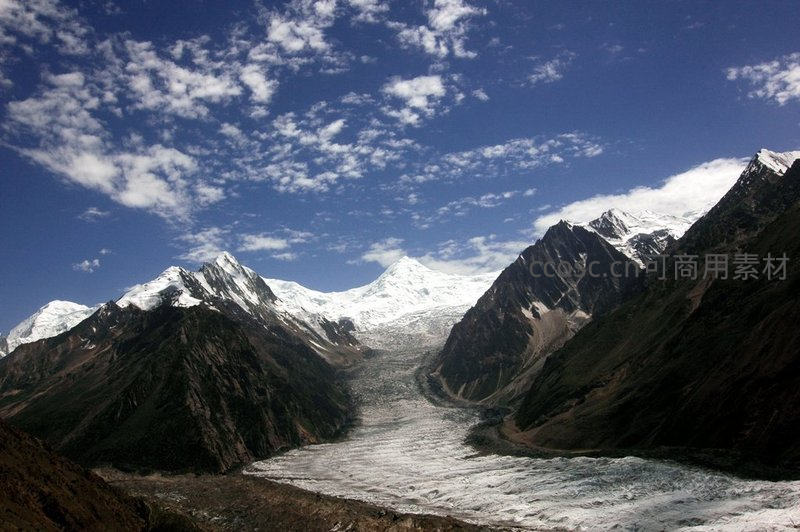 雪山冰川壮丽景观