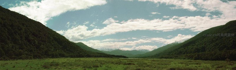 绿谷晴空：山谷草原云卷云舒