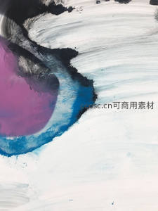 抽象艺术画布上的色彩碰撞