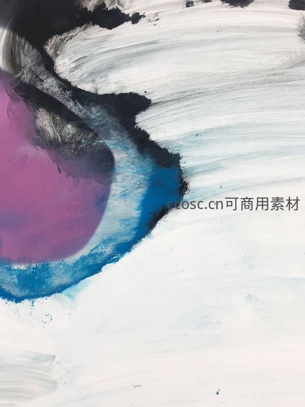 抽象艺术画布上的色彩碰撞