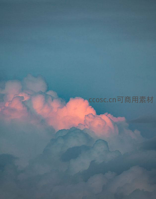 暮色云海，粉紫交融