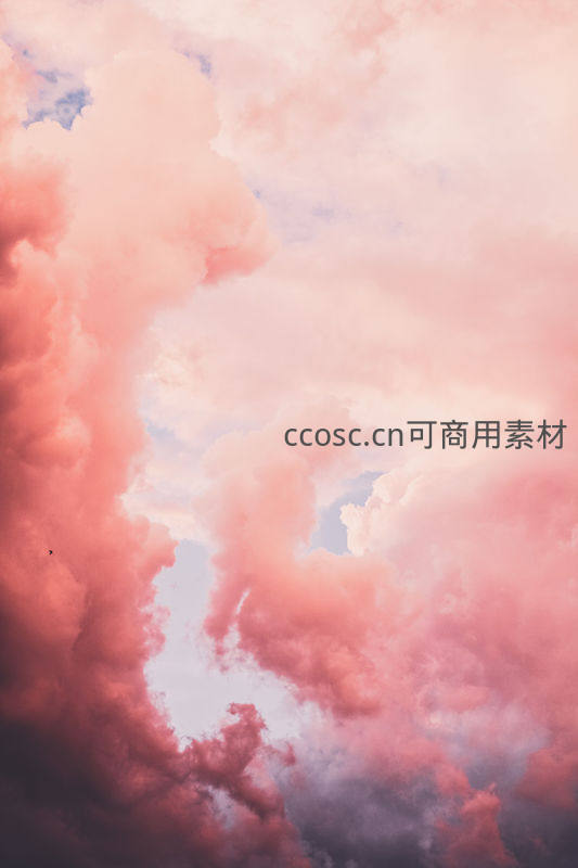粉红云海梦幻天空