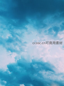 深邃蓝调云海涌动如梦境
