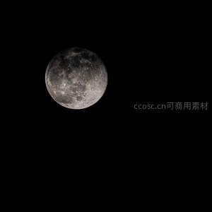 高清特写月球表面环形山地貌