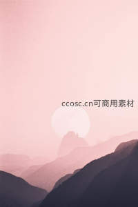 粉雾山脉间升起的梦幻圆月