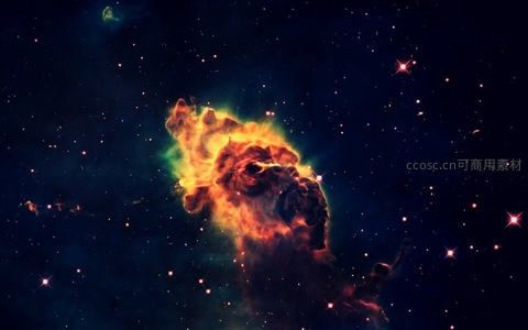 星云燃烧的宇宙奇观