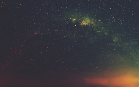 深邃夜空中的星云与繁星
