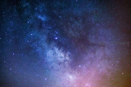 银河核心区域星光绚烂夺目