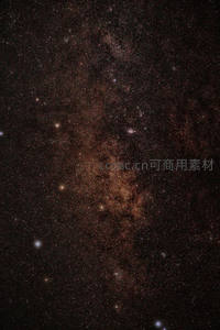 银河核心区域星光密布