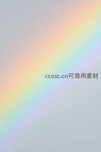 柔和渐变彩虹光带横跨画面