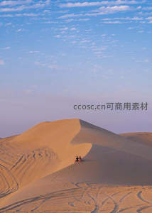 沙丘之巅的小小身影