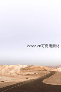 蜿蜒公路穿越荒漠，通向未知远方