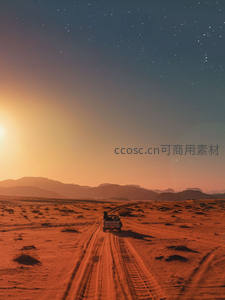 星夜越野穿越红色沙海