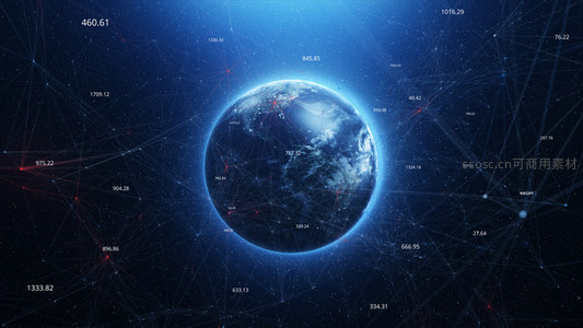 数据星球：全球网络节点可视化