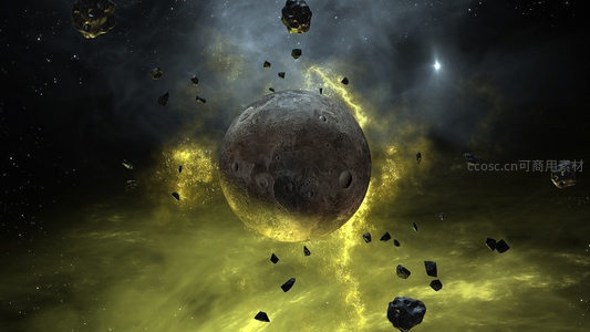 陨石环绕的神秘月球星云