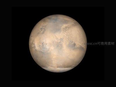 火星表面陨石坑与沙尘地貌