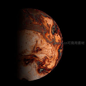 深邃宇宙中的斑斓星球
