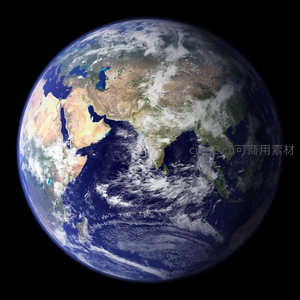 蓝色地球全景俯瞰