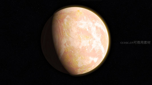 梦幻粉色星球特写