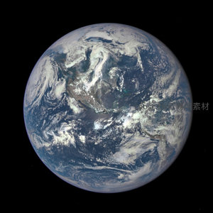 蓝色地球全景俯瞰