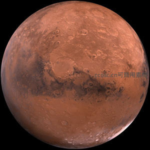 火星表面特写图，陨石坑密布显苍凉
