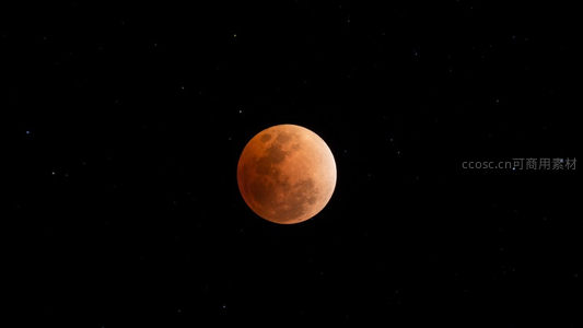 血月高悬夜空星辰点点如梦似幻