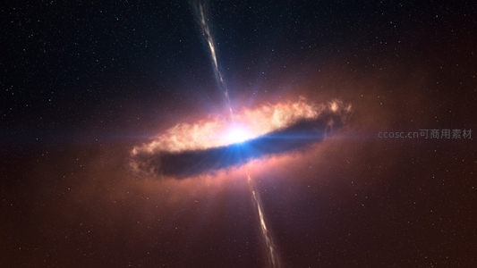 星系中心爆发强光与绚丽尘埃云交织