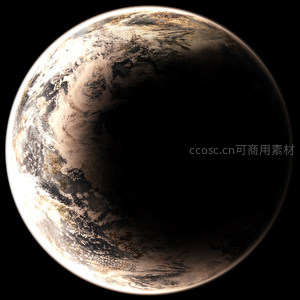 黄昏地球半明半暗