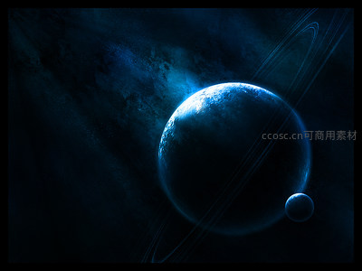 幽蓝环带：深空中的神秘带环行星
