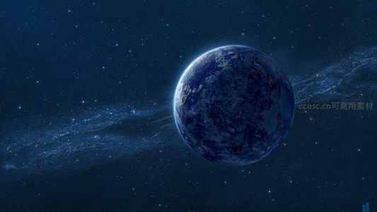 深蓝星球遨游于星云与星辰间