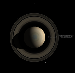 俯瞰土星环带的壮观几何构图
