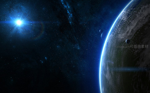 深空星系中的神秘行星剪影