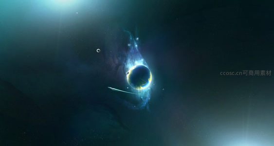 蓝光星云中的神秘星球