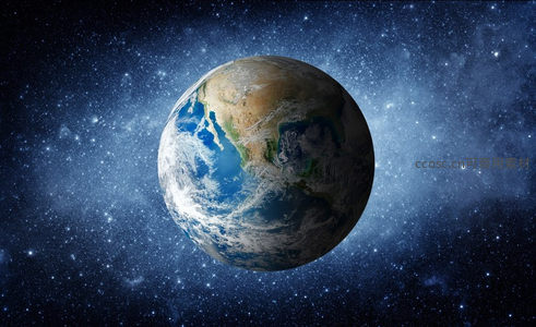 地球悬浮于璀璨星河中的壮丽景象