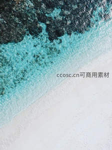 礁石与浪花的海岸线
