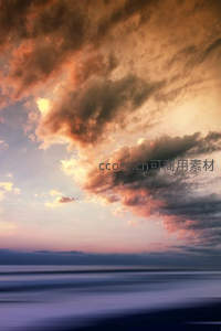 霞光万丈染云海