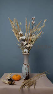 秋日干花瓶插艺术摆设