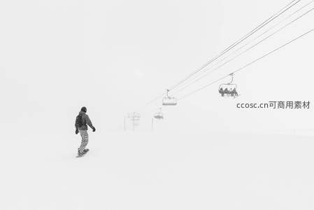 雪雾单板滑行索道