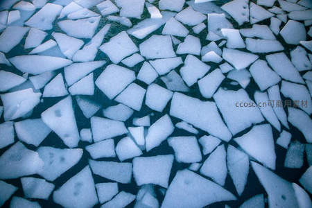 冰面碎裂纹理特写