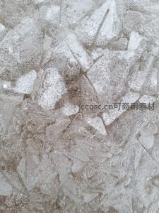 冰晶纹理特写展现自然之美