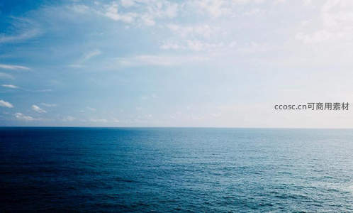 碧海连天，云卷云舒无垠之境