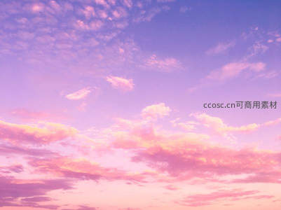 粉紫云海温柔弥漫，梦幻天空如童话