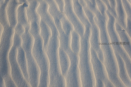 微距镜头下的沙纹如水波流动