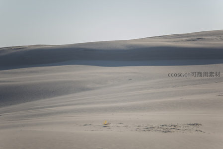 沙丘光影交错，静谧中蕴藏力量