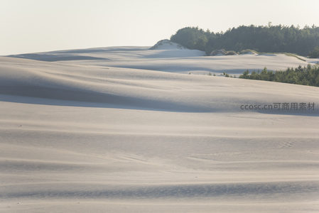 流沙如绸，光影交织的大地抽象画