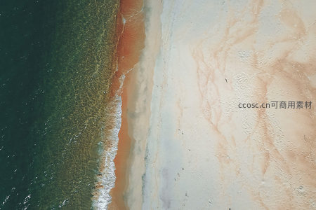 上帝视角捕捉海陆分界线的天然画布