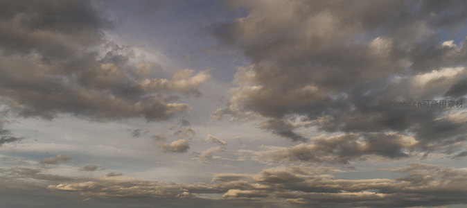 暮色云层壮丽铺展天际