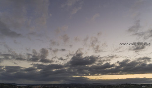 暮色苍穹云影变幻万千