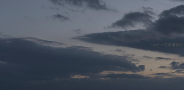 暮色苍穹云层翻涌